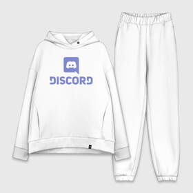 Женский костюм хлопок Oversize с принтом Discord в городе Новоалтайск,  |  | дискорд | игры | связь | скайп