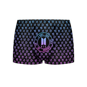 Мужские трусы 3D с принтом BTS LOVE YOURSELF в городе Новоалтайск, 50% хлопок, 50% полиэстер | классическая посадка, на поясе мягкая тканевая резинка | Тематика изображения на принте: bangtan boys | bt21 | bts | bts army | bts stickers | j hope | jimin | jin | jungkook | k pop | rap monster | rapmon | suga | v | бтс | корея | стикеры bts