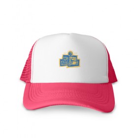 Кепка тракер с сеткой с принтом Golden State Run This Game в городе Новоалтайск, трикотажное полотно; задняя часть — сетка | длинный козырек, универсальный размер, пластиковая застежка | Тематика изображения на принте: 