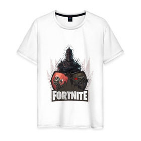 Мужская футболка хлопок с принтом Fortnite Knight в городе Новоалтайск, 100% хлопок | прямой крой, круглый вырез горловины, длина до линии бедер, слегка спущенное плечо. | 1 | battle royale | epic games | fortnite | pubg | victory | батл роял | королевская битва | ниндзя | пабг | пабджи | рояль | стрим | фортинайт | фортнайт | форточка | эпик | эпики