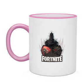 Кружка двухцветная с принтом Fortnite Knight в городе Новоалтайск, керамика | объем — 330 мл, диаметр — 80 мм. Цветная ручка и кайма сверху, в некоторых цветах — вся внутренняя часть | Тематика изображения на принте: 1 | battle royale | epic games | fortnite | pubg | victory | батл роял | королевская битва | ниндзя | пабг | пабджи | рояль | стрим | фортинайт | фортнайт | форточка | эпик | эпики