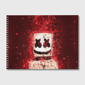 Альбом для рисования с принтом Marshmello в городе Новоалтайск, 100% бумага
 | матовая бумага, плотность 200 мг. | Тематика изображения на принте: marshmello | диджей | клуб | клубная музыка | маршмеллоу | маршмэлло | маршмэллоу | музыка | электронная