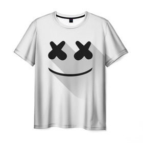 Мужская футболка 3D с принтом Marshmello в городе Новоалтайск, 100% полиэфир | прямой крой, круглый вырез горловины, длина до линии бедер | marshmello | диджей | клуб | клубная музыка | маршмеллоу | маршмэлло | маршмэллоу | музыка | электронная