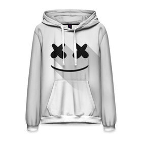 Мужская толстовка 3D с принтом Marshmello в городе Новоалтайск, 100% полиэстер | двухслойный капюшон со шнурком для регулировки, мягкие манжеты на рукавах и по низу толстовки, спереди карман-кенгуру с мягким внутренним слоем. | marshmello | диджей | клуб | клубная музыка | маршмеллоу | маршмэлло | маршмэллоу | музыка | электронная