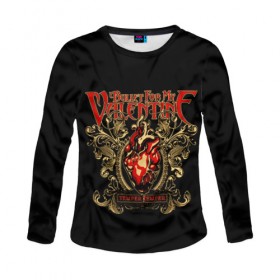 Женский лонгслив 3D с принтом Bullet For My Valentine в городе Новоалтайск, 100% полиэстер | длинные рукава, круглый вырез горловины, полуприлегающий силуэт | bfmv | bullet for my valentine | metal | rock | группы | метал | музыка | рок | трэш