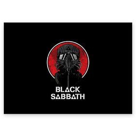 Поздравительная открытка с принтом Black Sabbath в городе Новоалтайск, 100% бумага | плотность бумаги 280 г/м2, матовая, на обратной стороне линовка и место для марки
 | black sabbath | hard rock | heavy metal | блэк сабат | группы | метал | музыка | оззи осборн | рок | хард рок | хэви метал