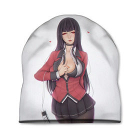 Шапка 3D с принтом Kakegurui (Юмэко) в городе Новоалтайск, 100% полиэстер | универсальный размер, печать по всей поверхности изделия | Тематика изображения на принте: 