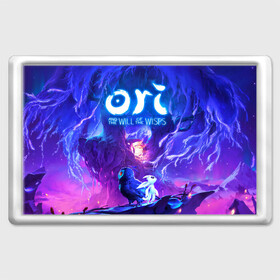 Магнит 45*70 с принтом Ori - And The Will Of The Wisp в городе Новоалтайск, Пластик | Размер: 78*52 мм; Размер печати: 70*45 | game | indie | ori | игра | инди | квест | платформер