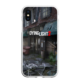 Чехол для iPhone XS Max матовый с принтом DyingLight2 в городе Новоалтайск, Силикон | Область печати: задняя сторона чехла, без боковых панелей | Тематика изображения на принте: baggie | dying light | game | good night good luck | survival horror | techland | the following | zombie | багги | зараженные | зомби | игры