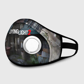 Маска из неопрена с принтом DyingLight2 в городе Новоалтайск, неопрен 100% | Форма огибающая нос. Резинки для ушей с дополнительной резинкой на затылке. Клапан для выдоха для активного дыхания при занятиях спортом. Эластичный материал маски и окантовки для лучшего растяжения и прилегания маски.  | baggie | dying light | game | good night good luck | survival horror | techland | the following | zombie | багги | зараженные | зомби | игры