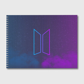 Альбом для рисования с принтом BTS LOVE YOURSELF в городе Новоалтайск, 100% бумага
 | матовая бумага, плотность 200 мг. | Тематика изображения на принте: bangtan boys | bt21 | bts | bts army | bts stickers | j hope | jimin | jin | jungkook | k pop | rap monster | rapmon | suga | v | бтс | корея | стикеры bts