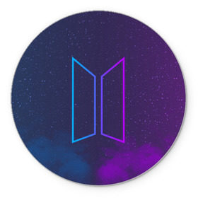 Коврик круглый с принтом BTS LOVE YOURSELF в городе Новоалтайск, резина и полиэстер | круглая форма, изображение наносится на всю лицевую часть | bangtan boys | bt21 | bts | bts army | bts stickers | j hope | jimin | jin | jungkook | k pop | rap monster | rapmon | suga | v | бтс | корея | стикеры bts