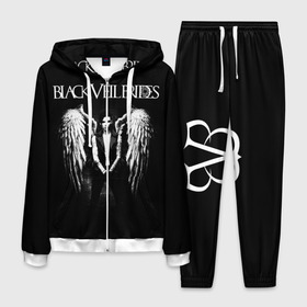 Мужской костюм 3D с принтом Black Veil Brides в городе Новоалтайск, 100% полиэстер | Манжеты и пояс оформлены тканевой резинкой, двухслойный капюшон со шнурком для регулировки, карманы спереди | black veil brides | heavy matal | metal | post hardcore | группы | метал | музыка | рок | хэви метал | эмо