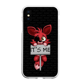 Чехол для iPhone XS Max матовый с принтом Foxy в городе Новоалтайск, Силикон | Область печати: задняя сторона чехла, без боковых панелей | five nights at freddys | foxy | аниматроники | игра | компьютерная игра | робот | фокси | фредди | чика