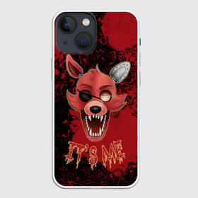 Чехол для iPhone 13 mini с принтом Foxy в городе Новоалтайск,  |  | Тематика изображения на принте: five nights at freddys | foxy | аниматроники | игра | компьютерная игра | робот | фокси | фредди | чика