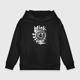 Детское худи Oversize хлопок с принтом Blink 182 в городе Новоалтайск, френч-терри — 70% хлопок, 30% полиэстер. Мягкий теплый начес внутри —100% хлопок | боковые карманы, эластичные манжеты и нижняя кромка, капюшон на магнитной кнопке | Тематика изображения на принте: punk | группы | кролик | музыка | панк