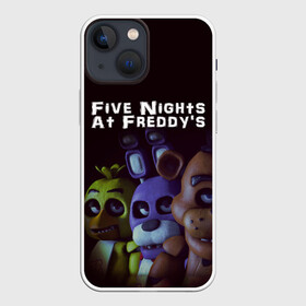 Чехол для iPhone 13 mini с принтом Five Nights At Freddys в городе Новоалтайск,  |  | five nights at freddys | foxy | аниматроники | игра | компьютерная игра | робот | фокси | фредди | чика