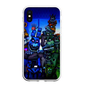 Чехол для iPhone XS Max матовый с принтом Five Nights At Freddys в городе Новоалтайск, Силикон | Область печати: задняя сторона чехла, без боковых панелей | five nights at freddys | foxy | аниматроники | игра | компьютерная игра | робот | фокси | фредди | чика