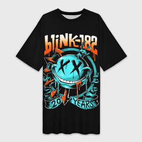 Платье-футболка 3D с принтом Blink 182 в городе Новоалтайск,  |  | punk | группы | кролик | музыка | панк