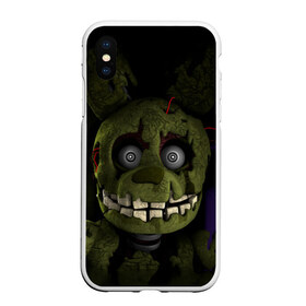 Чехол для iPhone XS Max матовый с принтом Five Nights At Freddys в городе Новоалтайск, Силикон | Область печати: задняя сторона чехла, без боковых панелей | five nights at freddys | foxy | аниматроники | игра | компьютерная игра | робот | фокси | фредди | чика