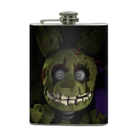 Фляга с принтом Five Nights At Freddy`s в городе Новоалтайск, металлический корпус | емкость 0,22 л, размер 125 х 94 мм. Виниловая наклейка запечатывается полностью | five nights at freddys | foxy | аниматроники | игра | компьютерная игра | робот | фокси | фредди | чика