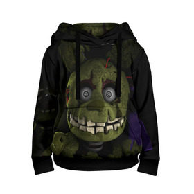 Детская толстовка 3D с принтом Five Nights At Freddy`s в городе Новоалтайск, 100% полиэстер | двухслойный капюшон со шнурком для регулировки, мягкие манжеты на рукавах и по низу толстовки, спереди карман-кенгуру с мягким внутренним слоем | Тематика изображения на принте: five nights at freddys | foxy | аниматроники | игра | компьютерная игра | робот | фокси | фредди | чика