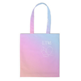 Сумка 3D повседневная с принтом BTS LOVE YOURSELF в городе Новоалтайск, 100% полиэстер | Плотность: 200 г/м2; Размер: 34×35 см; Высота лямок: 30 см | bangtan boys | bt21 | bts | bts army | bts stickers | j hope | jimin | jin | jungkook | k pop | rap monster | rapmon | suga | v | бтс | корея | стикеры bts