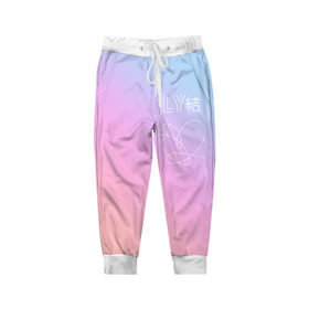 Детские брюки 3D с принтом BTS LOVE YOURSELF в городе Новоалтайск, 100% полиэстер | манжеты по низу, эластичный пояс регулируется шнурком, по бокам два кармана без застежек, внутренняя часть кармана из мелкой сетки | Тематика изображения на принте: bangtan boys | bt21 | bts | bts army | bts stickers | j hope | jimin | jin | jungkook | k pop | rap monster | rapmon | suga | v | бтс | корея | стикеры bts