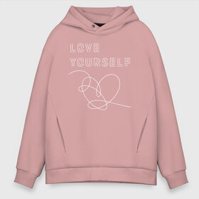 Мужское худи Oversize хлопок с принтом BTS LOVE YOURSELF в городе Новоалтайск, френч-терри — 70% хлопок, 30% полиэстер. Мягкий теплый начес внутри —100% хлопок | боковые карманы, эластичные манжеты и нижняя кромка, капюшон на магнитной кнопке | bangtan boys | bt21 | bts | bts army | bts stickers | j hope | jimin | jin | jungkook | k pop | rap monster | rapmon | suga | v | бтс | корея | стикеры bts