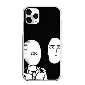 Чехол для iPhone 11 Pro матовый с принтом Saitama (One-Punch Man) в городе Новоалтайск, Силикон |  | man | one punch | saitama | ванпач | ванпачмен | генос