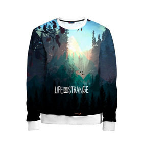 Детский свитшот 3D с принтом Life is Strange в городе Новоалтайск, 100% полиэстер | свободная посадка, прямой крой, мягкая тканевая резинка на рукавах и понизу свитшота | caulfield | chloe price | game | kate marsh | life | life is strange | life is strange: before the storm | max | strange | две луны | игры | кейт марш | колфилд | макс | подростки | студенты