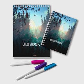 Блокнот с принтом Life is Strange в городе Новоалтайск, 100% бумага | 48 листов, плотность листов — 60 г/м2, плотность картонной обложки — 250 г/м2. Листы скреплены удобной пружинной спиралью. Цвет линий — светло-серый
 | caulfield | chloe price | game | kate marsh | life | life is strange | life is strange: before the storm | max | strange | две луны | игры | кейт марш | колфилд | макс | подростки | студенты