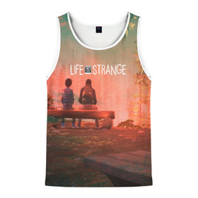 Мужская майка 3D с принтом Life is Strange в городе Новоалтайск, 100% полиэстер | круглая горловина, приталенный силуэт, длина до линии бедра. Пройма и горловина окантованы тонкой бейкой | caulfield | chloe price | game | kate marsh | life | life is strange | life is strange: before the storm | max | strange | две луны | игры | кейт марш | колфилд | макс | подростки | студенты
