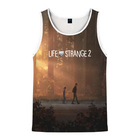 Мужская майка 3D с принтом Life is Strange в городе Новоалтайск, 100% полиэстер | круглая горловина, приталенный силуэт, длина до линии бедра. Пройма и горловина окантованы тонкой бейкой | caulfield | chloe price | game | kate marsh | life | life is strange | life is strange: before the storm | max | strange | две луны | игры | кейт марш | колфилд | макс | подростки | студенты