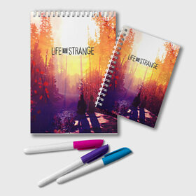 Блокнот с принтом Life is Strange в городе Новоалтайск, 100% бумага | 48 листов, плотность листов — 60 г/м2, плотность картонной обложки — 250 г/м2. Листы скреплены удобной пружинной спиралью. Цвет линий — светло-серый
 | caulfield | chloe price | game | kate marsh | life | life is strange | life is strange: before the storm | max | strange | две луны | игры | кейт марш | колфилд | макс | подростки | студенты