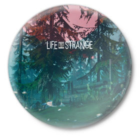 Значок с принтом Life IS Strange в городе Новоалтайск,  металл | круглая форма, металлическая застежка в виде булавки | caulfield | chloe price | game | kate marsh | life | life is strange | life is strange: before the storm | max | strange | две луны | игры | кейт марш | колфилд | макс | подростки | студенты