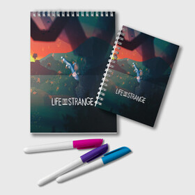 Блокнот с принтом Life is Strange в городе Новоалтайск, 100% бумага | 48 листов, плотность листов — 60 г/м2, плотность картонной обложки — 250 г/м2. Листы скреплены удобной пружинной спиралью. Цвет линий — светло-серый
 | caulfield | chloe price | game | kate marsh | life | life is strange | life is strange: before the storm | max | strange | две луны | игры | кейт марш | колфилд | макс | подростки | студенты