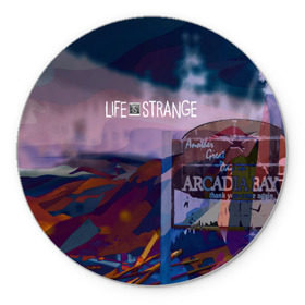 Коврик круглый с принтом Life is Strange в городе Новоалтайск, резина и полиэстер | круглая форма, изображение наносится на всю лицевую часть | caulfield | chloe price | game | kate marsh | life | life is strange | life is strange: before the storm | max | strange | две луны | игры | кейт марш | колфилд | макс | подростки | студенты