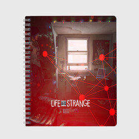 Тетрадь с принтом Life is Strange в городе Новоалтайск, 100% бумага | 48 листов, плотность листов — 60 г/м2, плотность картонной обложки — 250 г/м2. Листы скреплены сбоку удобной пружинной спиралью. Уголки страниц и обложки скругленные. Цвет линий — светло-серый
 | caulfield | chloe price | game | kate marsh | life | life is strange | life is strange: before the storm | max | strange | две луны | игры | кейт марш | колфилд | макс | подростки | студенты