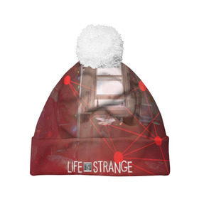 Шапка 3D c помпоном с принтом Life is Strange в городе Новоалтайск, 100% полиэстер | универсальный размер, печать по всей поверхности изделия | caulfield | chloe price | game | kate marsh | life | life is strange | life is strange: before the storm | max | strange | две луны | игры | кейт марш | колфилд | макс | подростки | студенты