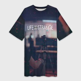 Платье-футболка 3D с принтом Life is Strange в городе Новоалтайск,  |  | caulfield | chloe price | game | kate marsh | life | life is strange | life is strange: before the storm | max | strange | две луны | игры | кейт марш | колфилд | макс | подростки | студенты
