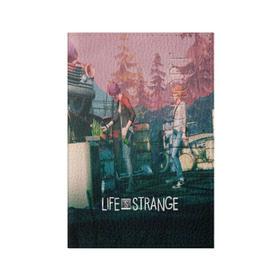 Обложка для паспорта матовая кожа с принтом Life is Strange в городе Новоалтайск, натуральная матовая кожа | размер 19,3 х 13,7 см; прозрачные пластиковые крепления | Тематика изображения на принте: caulfield | chloe price | game | kate marsh | life | life is strange | life is strange: before the storm | max | strange | две луны | игры | кейт марш | колфилд | макс | подростки | студенты