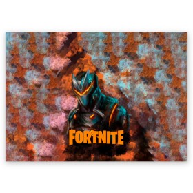 Поздравительная открытка с принтом Fortnite. Omega в городе Новоалтайск, 100% бумага | плотность бумаги 280 г/м2, матовая, на обратной стороне линовка и место для марки
 | battle | epic | fortnite | games | lama | omega | royale | save | soldier | world | битва | королевская | лама | омега | солдат | фортнайт