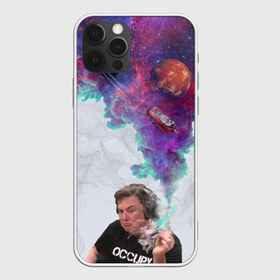 Чехол для iPhone 12 Pro Max с принтом Илон Маск курит космос в городе Новоалтайск, Силикон |  | Тематика изображения на принте: elon | falcon | mars | musk | reeve | space | spascex | tesla | дым | инженер | космос | ракета