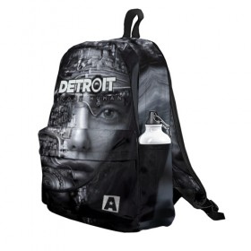 Рюкзак 3D с принтом Detroit become human в городе Новоалтайск, 100% полиэстер | лямки с регулируемой длиной, сверху петелька, чтобы рюкзак можно было повесить на вешалку. Основное отделение закрывается на молнию, как и внешний карман. Внутри два дополнительных кармана, один из которых закрывается на молнию. По бокам два дополнительных кармашка | 2038 | become | connor | dbh | human | kara | андроид | девиант | детройт | кара | квест | коннор | маркус