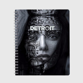 Тетрадь с принтом Detroit become human в городе Новоалтайск, 100% бумага | 48 листов, плотность листов — 60 г/м2, плотность картонной обложки — 250 г/м2. Листы скреплены сбоку удобной пружинной спиралью. Уголки страниц и обложки скругленные. Цвет линий — светло-серый
 | 2038 | become | connor | dbh | human | kara | андроид | девиант | детройт | кара | квест | коннор | маркус