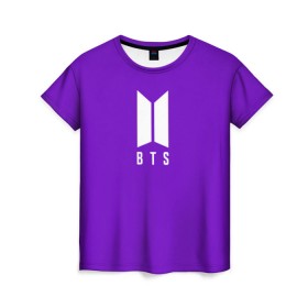 Женская футболка 3D с принтом BTS PURPLE в городе Новоалтайск, 100% полиэфир ( синтетическое хлопкоподобное полотно) | прямой крой, круглый вырез горловины, длина до линии бедер | bangtan boys | bt21 | bts | bts army | bts stickers | j hope | jimin | jin | jungkook | k pop | purple | rap monster | rapmon | suga | v | бтс | корея | пурпурный | стикеры bts | фиолетовый