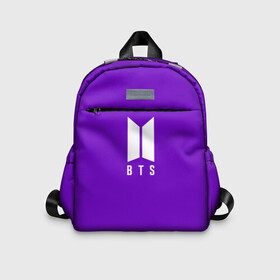 Детский рюкзак 3D с принтом BTS PURPLE в городе Новоалтайск, 100% полиэстер | лямки с регулируемой длиной, сверху петелька, чтобы рюкзак можно было повесить на вешалку. Основное отделение закрывается на молнию, как и внешний карман. Внутри дополнительный карман. По бокам два дополнительных кармашка | bangtan boys | bt21 | bts | bts army | bts stickers | j hope | jimin | jin | jungkook | k pop | purple | rap monster | rapmon | suga | v | бтс | корея | пурпурный | стикеры bts | фиолетовый