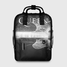 Женский рюкзак 3D с принтом Queen в городе Новоалтайск, 100% полиэстер | лямки с регулируемой длиной, сверху ручки, чтобы рюкзак нести как сумку. Основное отделение закрывается на молнию, как и внешний карман. Внутри два дополнительных кармана, один из которых закрывается на молнию. По бокам два дополнительных кармашка, куда поместится маленькая бутылочка
 | queen | брайан мэи | британская | группа | джон дикон | королева | роджер тейлор | рок | фредди меркьюри