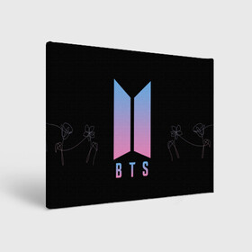 Холст прямоугольный с принтом BTS LOVE YOURSELF | БТС в городе Новоалтайск, 100% ПВХ |  | bangtan boys | bt21 | bts | bts army | bts stickers | j hope | jimin | jin | jungkook | k pop | rap monster | rapmon | suga | v | бтс | корея | стикеры bts